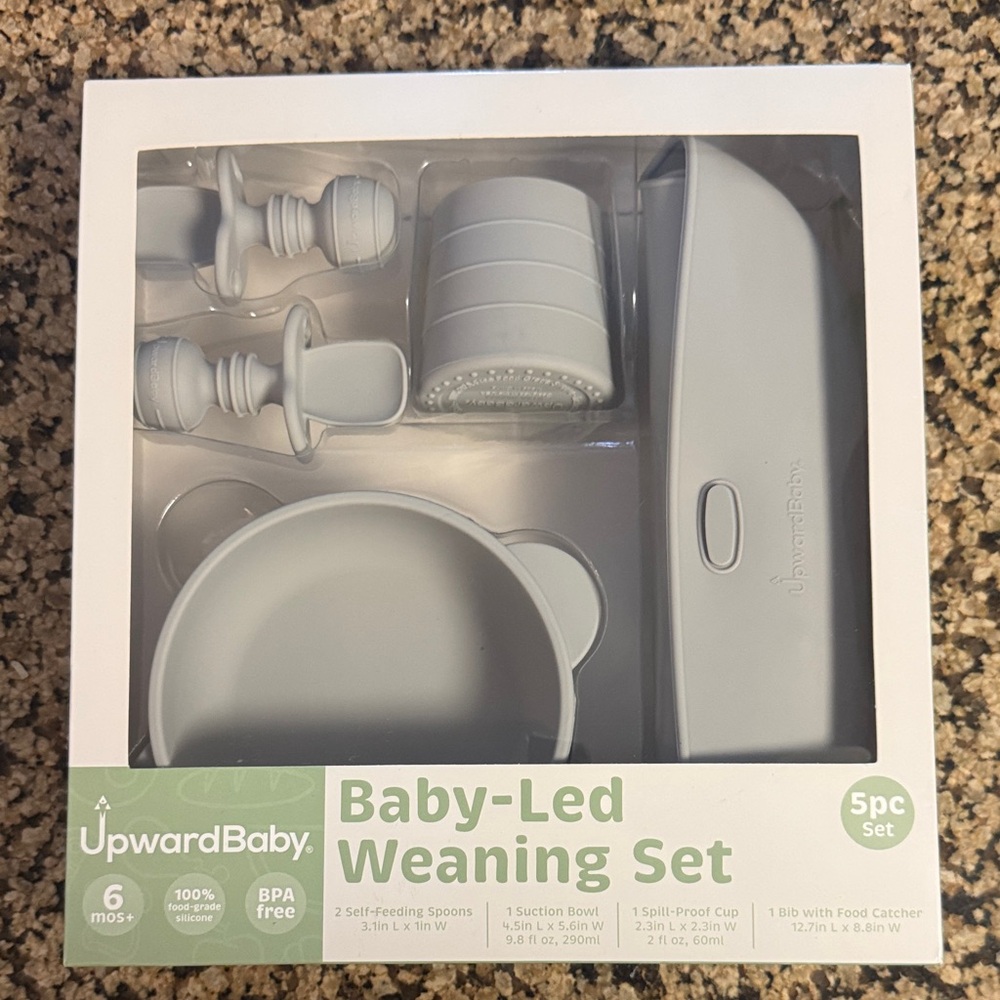 UpwardBaby Baby-Led Weaning Set in Gray